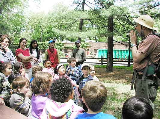 "Wildman" Greeting the Kids